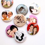 Abridores imantados personalizados para invitados