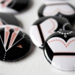 chapas divertidas para bodas NOVIO-NOVIA