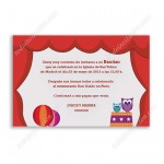 invitación de bautizo original, Circus