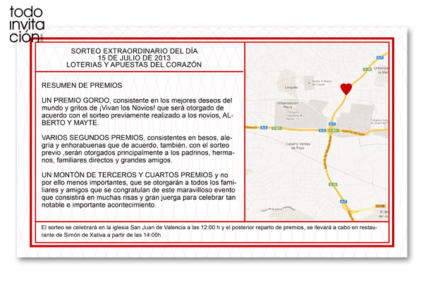 invitación de boda “Billete de Lotería” | Diseño de invitaciones ... invitación de boda “Billete de Lotería” | Diseño de invitaciones ...