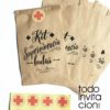 Bolsas Kraft Kit De Supervivencia Bodas Pack Und