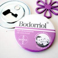 Espejos y abridores “medicamentos para bodas”