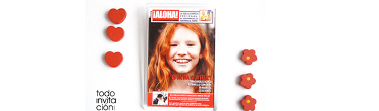 Recordatorio de comunión imán portada de revista