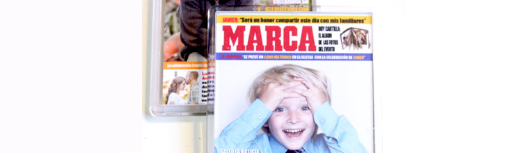 Recordatorio de comunión imán portada Marca