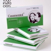 Invitación medicamento Bodorriol y Casamentol- medicina del amor