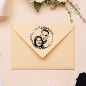 sello personalizado para boda con tu foto