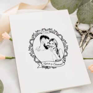 sello personalizado para boda con tu foto