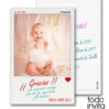 Invitaci N Polaroid Baby Bautizo Invitaciones Y Detalles Originales Todoinvitacion